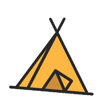 Tent Sticker by The Glamping Association