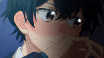 Blushing In Love GIF