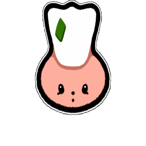 Jump Teeth Sticker