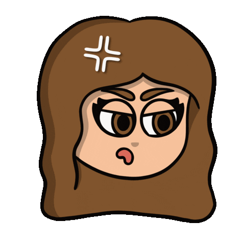 Angry Oh No Sticker