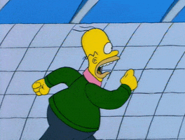 Homer Simpson Running GIF by dinakelberman