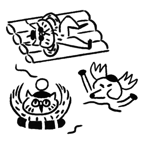 Cat Sticker by Vild Agency