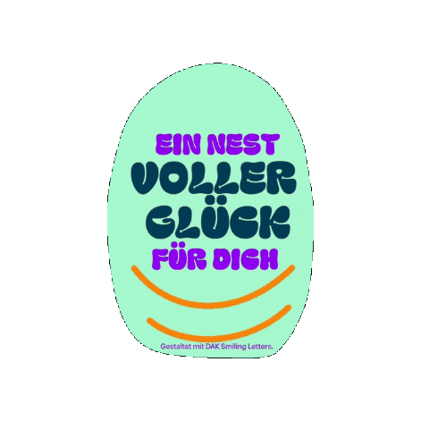Für Dich Easter Egg Sticker by DAK-Gesundheit