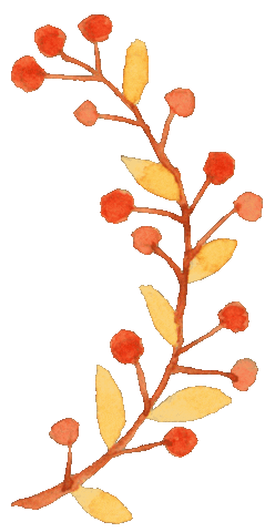 Fall Orange Sticker
