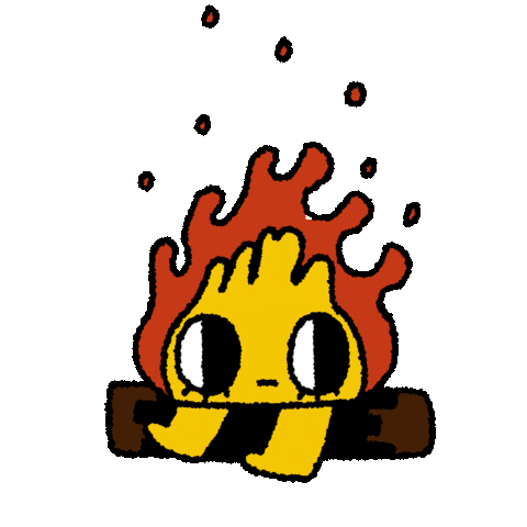 Fire Chill Sticker by MAO