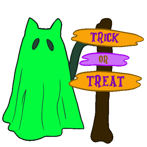 Cat Halloween Sticker