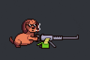 Shooting War GIF by Abstract HotDogs