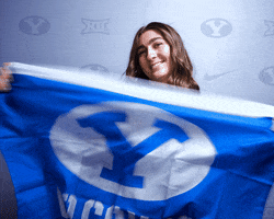 Sport Flag GIF by BYU Cougars