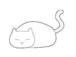 Sleepy Cat Sticker