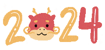 New Year Dragon Sticker
