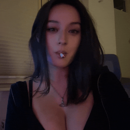 Cute Girl Smoking GIF