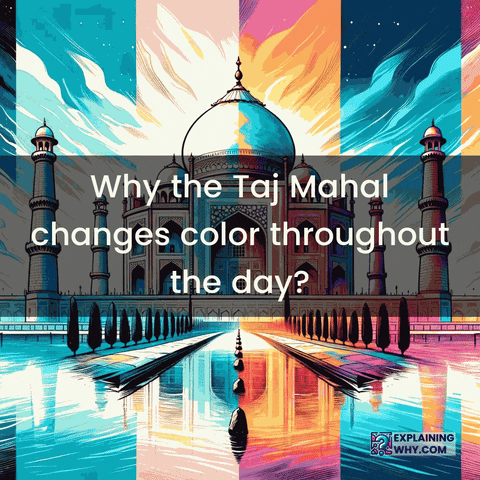 Taj Mahal Color GIF by ExplainingWhy.com