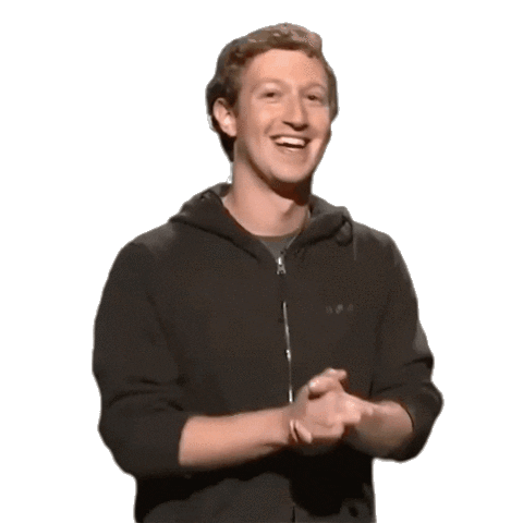 Mark Zuckerberg Laughing Sticker
