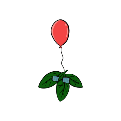 Balloon Basil Sticker