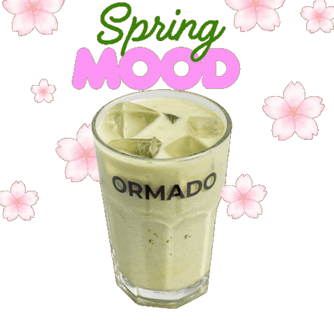 Cherry Blossom Coffee Sticker by Ormado Kaffeehaus