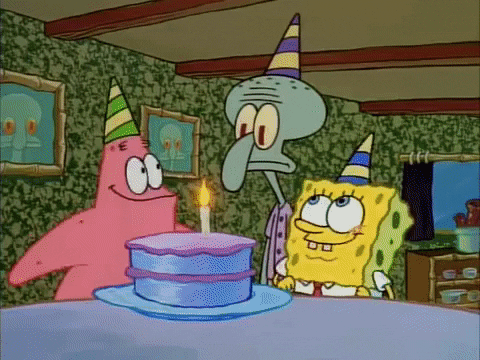happy birthday GIF by SpongeBob SquarePants