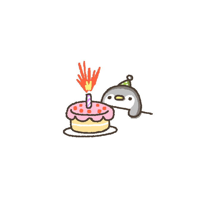 Penguin Cake Sticker