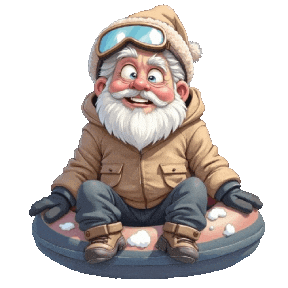 Winter Snowing Sticker