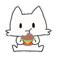 Hungry Cat Sticker