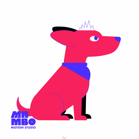 MamboStudio love animation dog puppy GIF