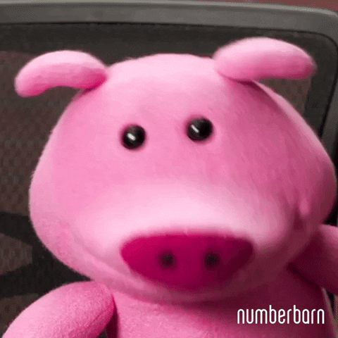 Wink Pig GIF by NumberBarn