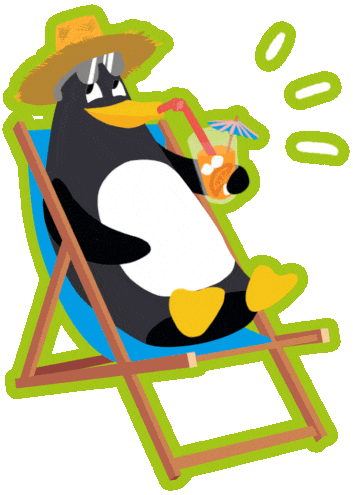 Summer Chill Sticker by Grupa Pingwina