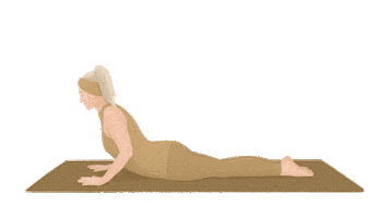 White Christmas Yoga Sticker by Yagom