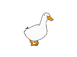 Walking Duck Sticker