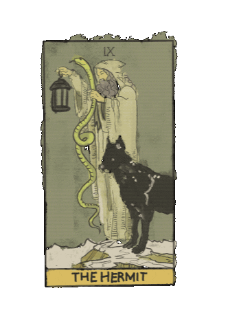 The Hermit Tarot Sticker
