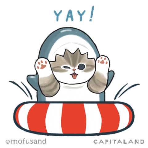 Chinese New Year Cat Sticker by CapitaLand Malls SG