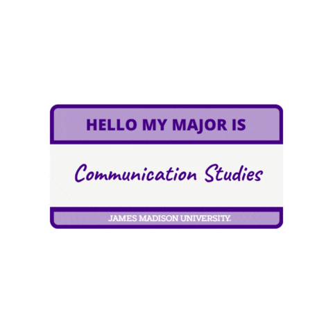 Communication Studies Sticker by James Madison University