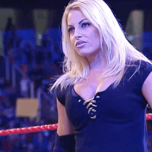 Look Around Cleavage GIF by Trish Stratus