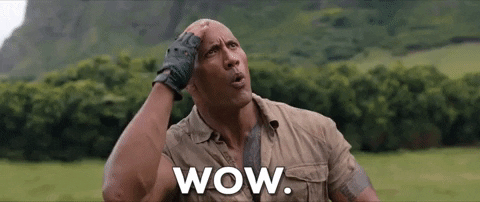 The Rock Wow GIF by Jumanji Welcome To The Jungle - Find & Share on GIPHY