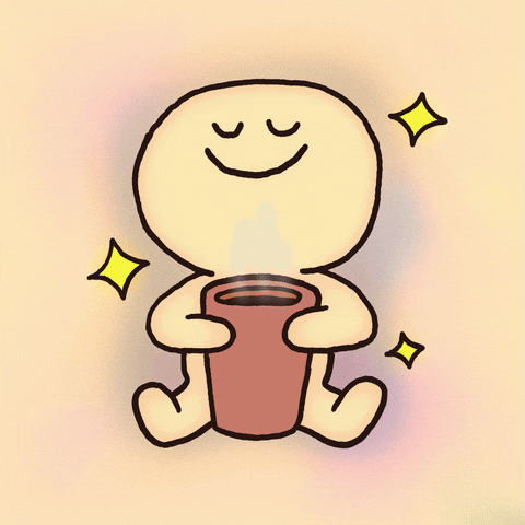 Happy Hot Coffee GIF by Kinda Great