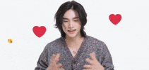 hyunjin_20 love heart emoji lovely GIF