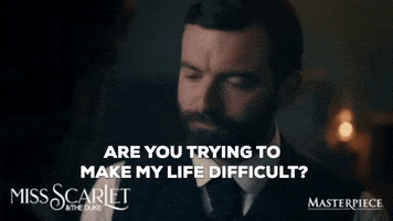 Stressed Living Hell GIF by MASTERPIECE | PBS