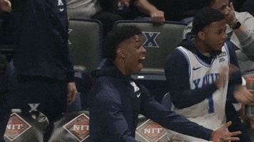 Happy Lets Go GIF by Xavier Men's Basketball