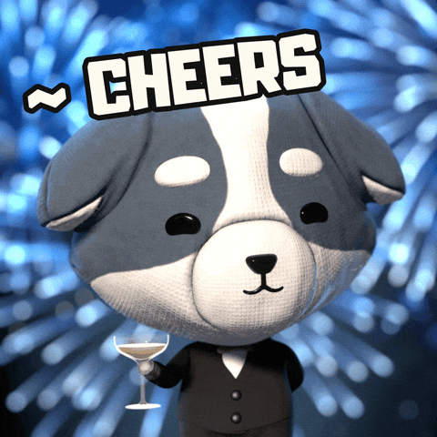Excited New Year GIF by The Plooshies