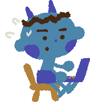 Illustration Working Sticker