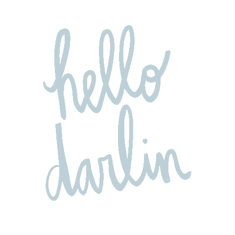 Hello Darling Sticker by Erin Schultze Photography