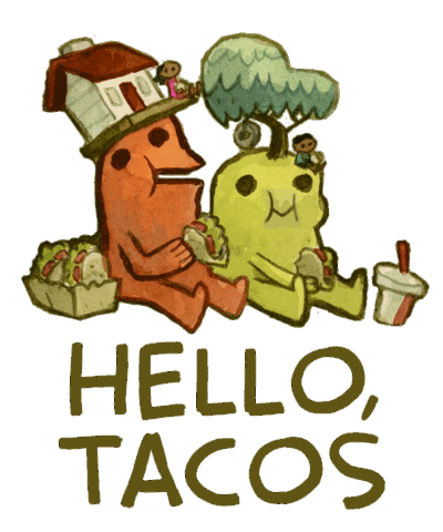 Tacos Hello Sticker by Tundra