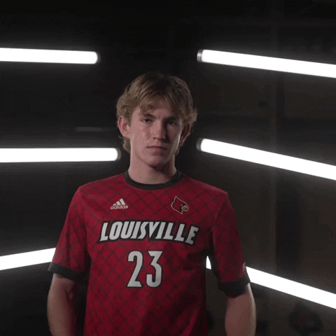 Point Kiss GIF by Louisville Cardinals