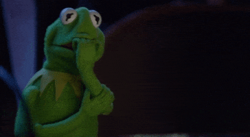 Scared Kermit The Frog GIF