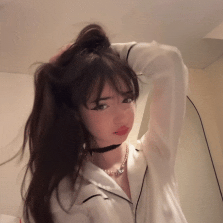 Beautiful Girl Flirting GIF