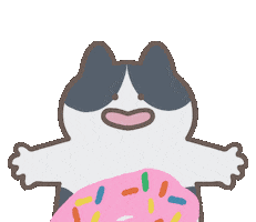 Hungry Cat Sticker