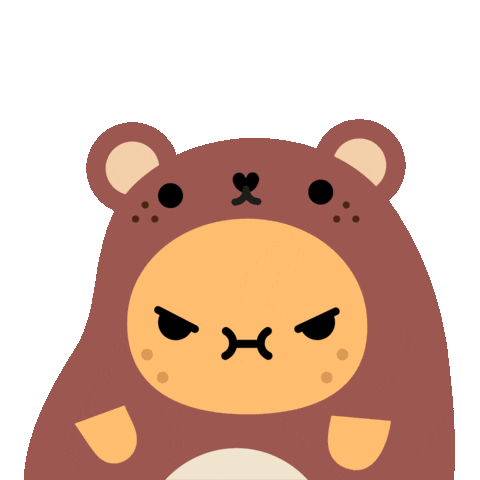 Bear Sticker by Noodoll
