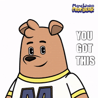 Happy You Can Do It GIF by Meme World of Max Bear