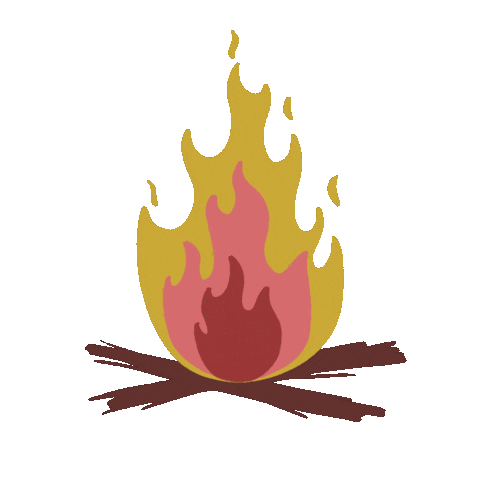 Fire Camping Sticker