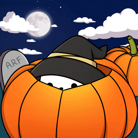Jack O Lantern Halloween GIF by Sappy Seals