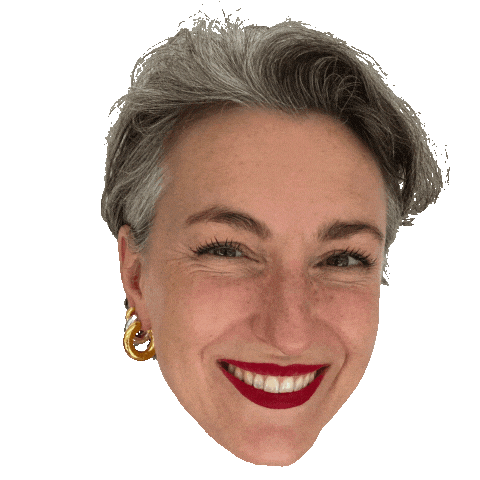 Floating Head Sticker by Loving the Look Babe